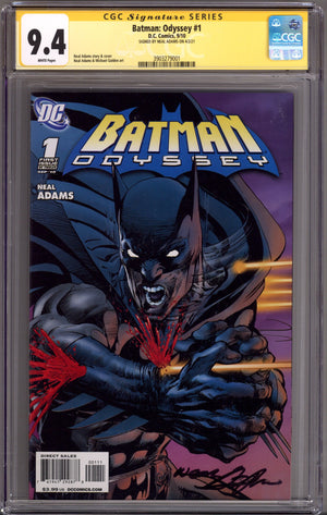 Batman: Odyssey Vol 1 1 CGC 9.4 (NM) (2010) Signed x1 Cover Neal Adams