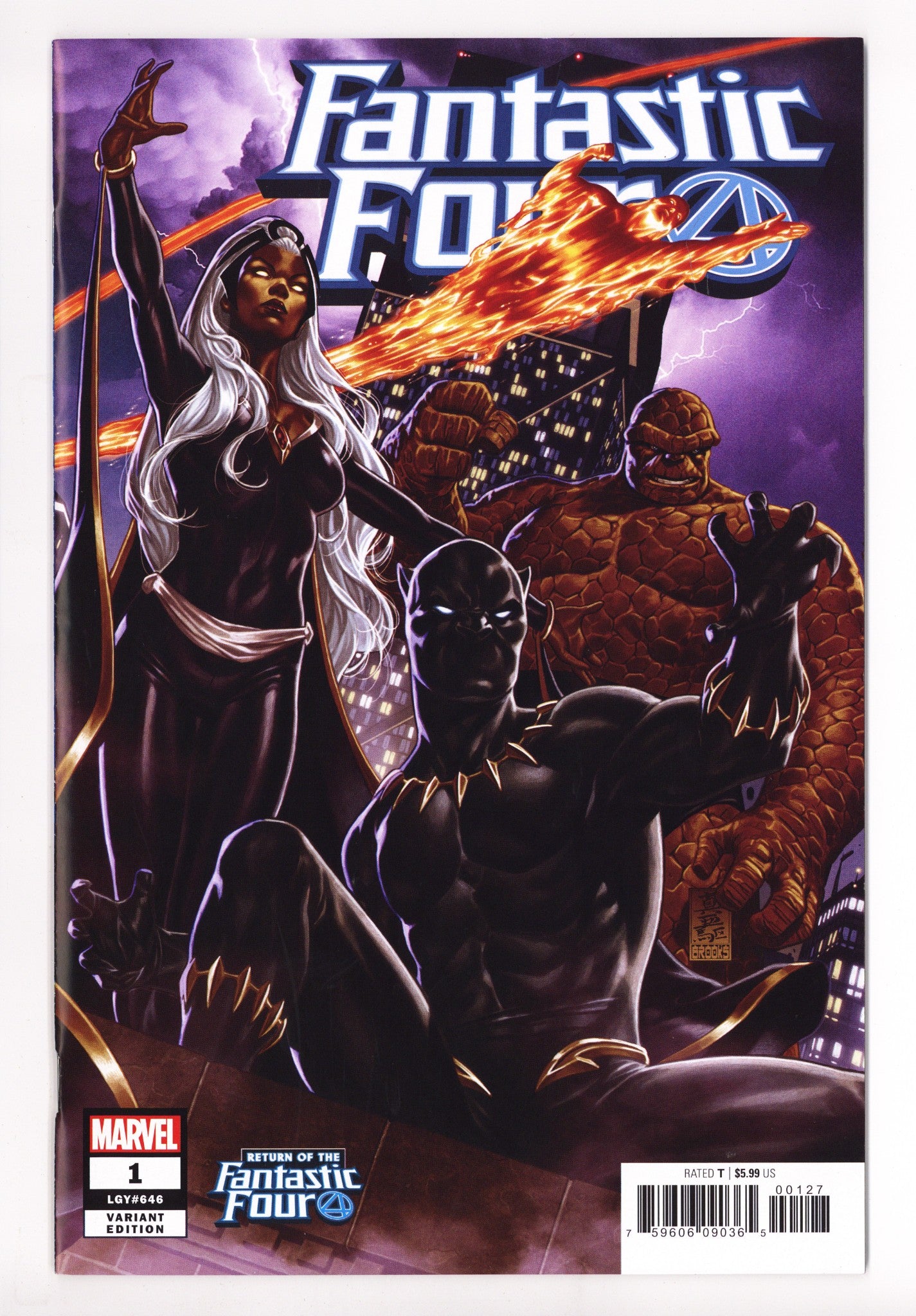 Fantastic Four Vol 6 1 High Grade (2018) Brooks Variant 
