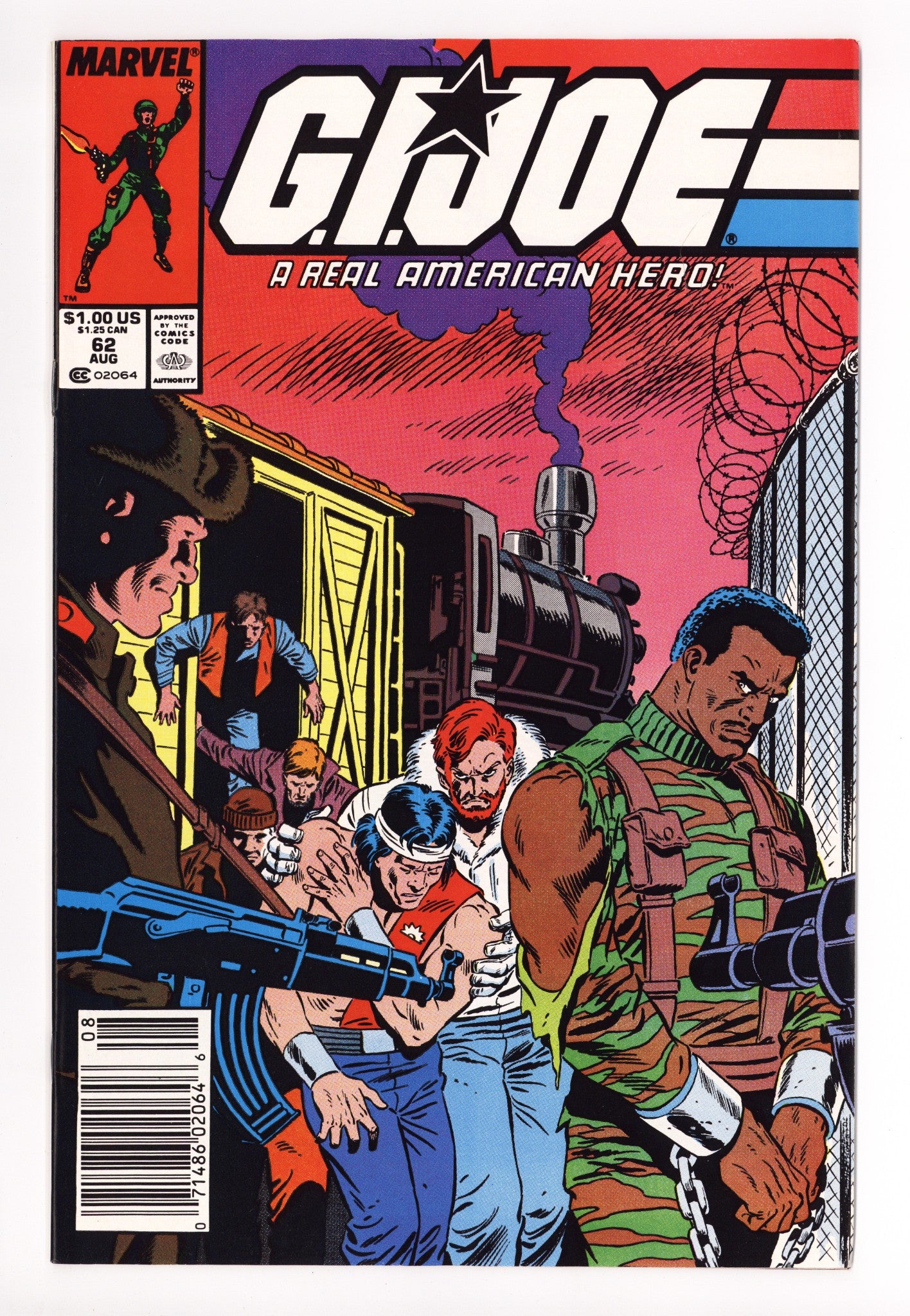 G.I. Joe, A Real American Hero 62 NM (9.4) (1987) Newsstand 