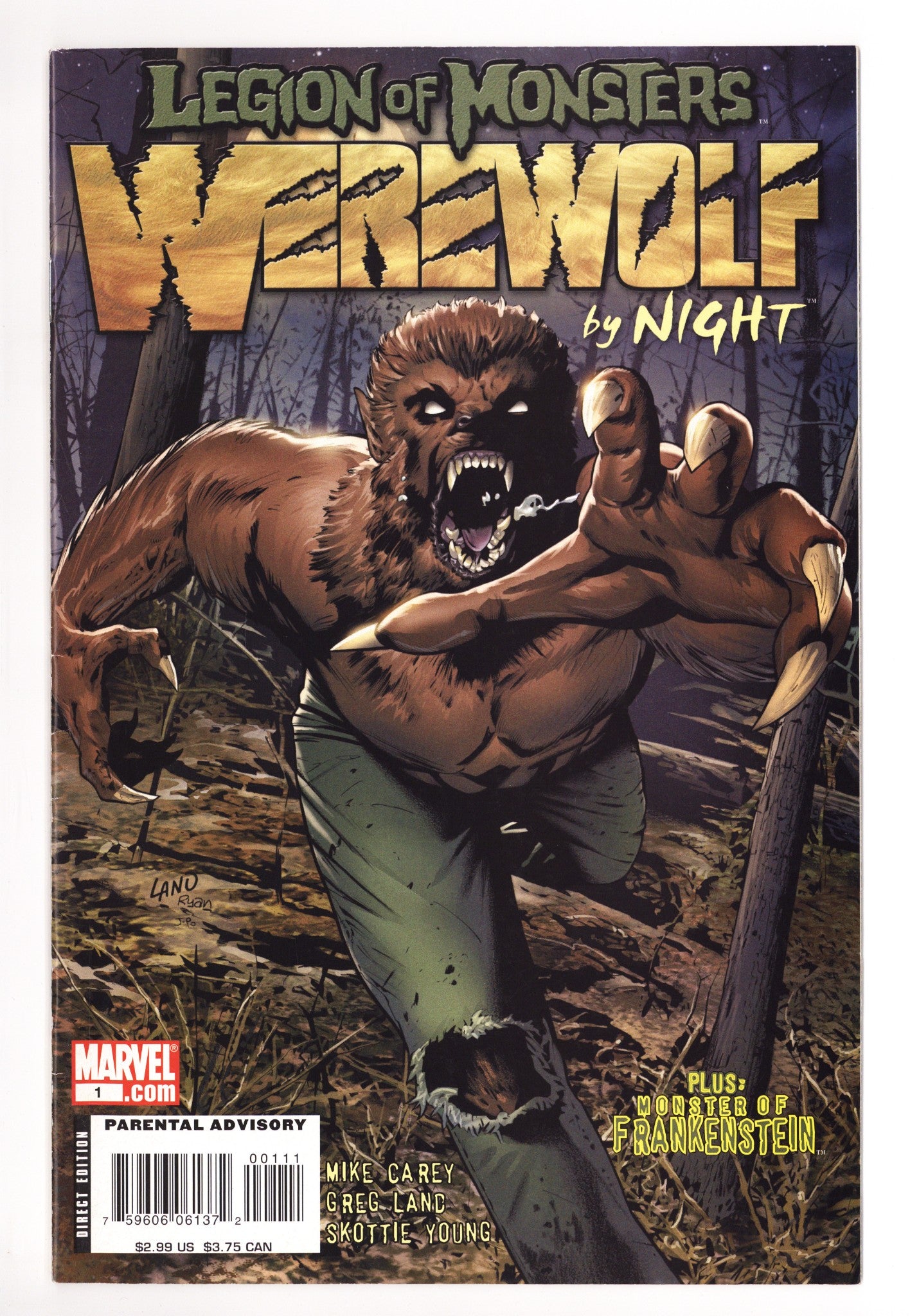 Legion of Monsters: Werewolf by Night 1 Mid Grade (2007) 