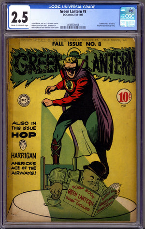 Green Lantern Vol 1 8 CGC 2.5 (GD+) (1943)