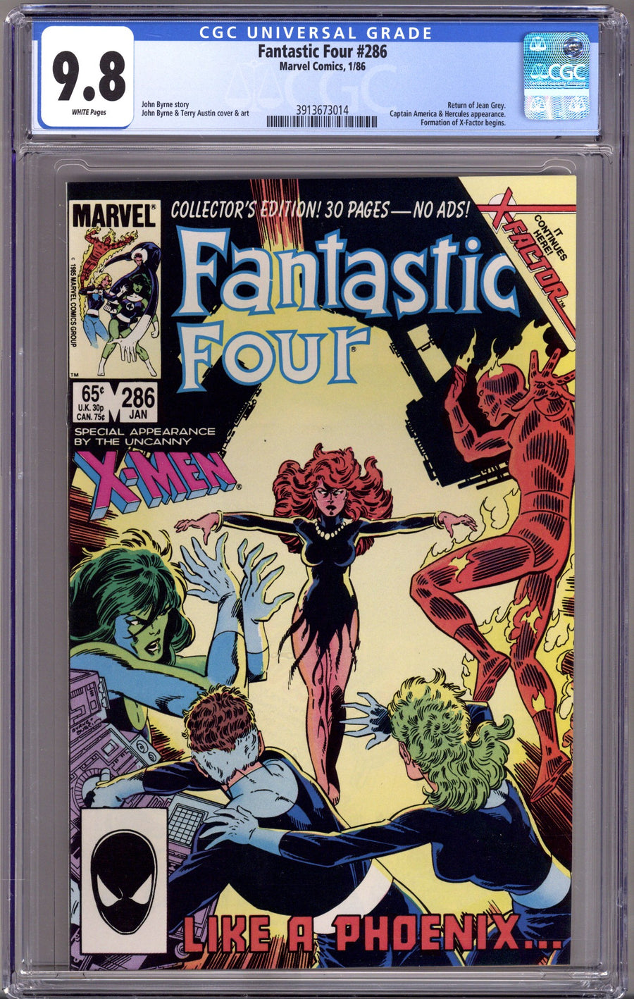 Fantastic Four Vol 1 286 CGC 9.8 (NM/M) (1986) 