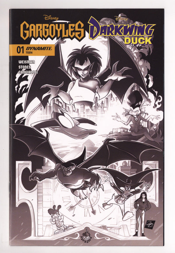 Gargoyles Darkwing Duck 1 Cangialosi B&W Incentive (2026)