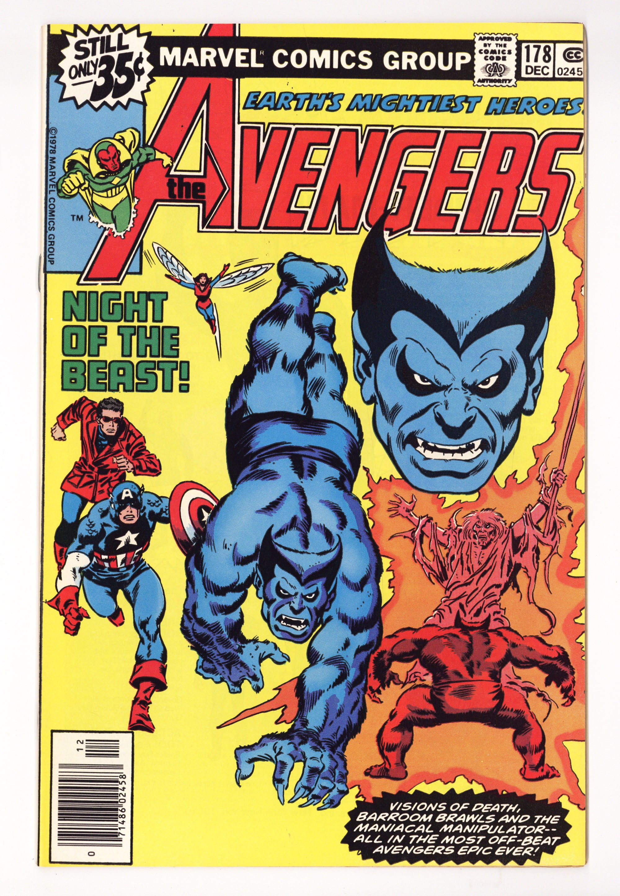 The Avengers Vol 1 178  VF+ (8.5)   (1978)        