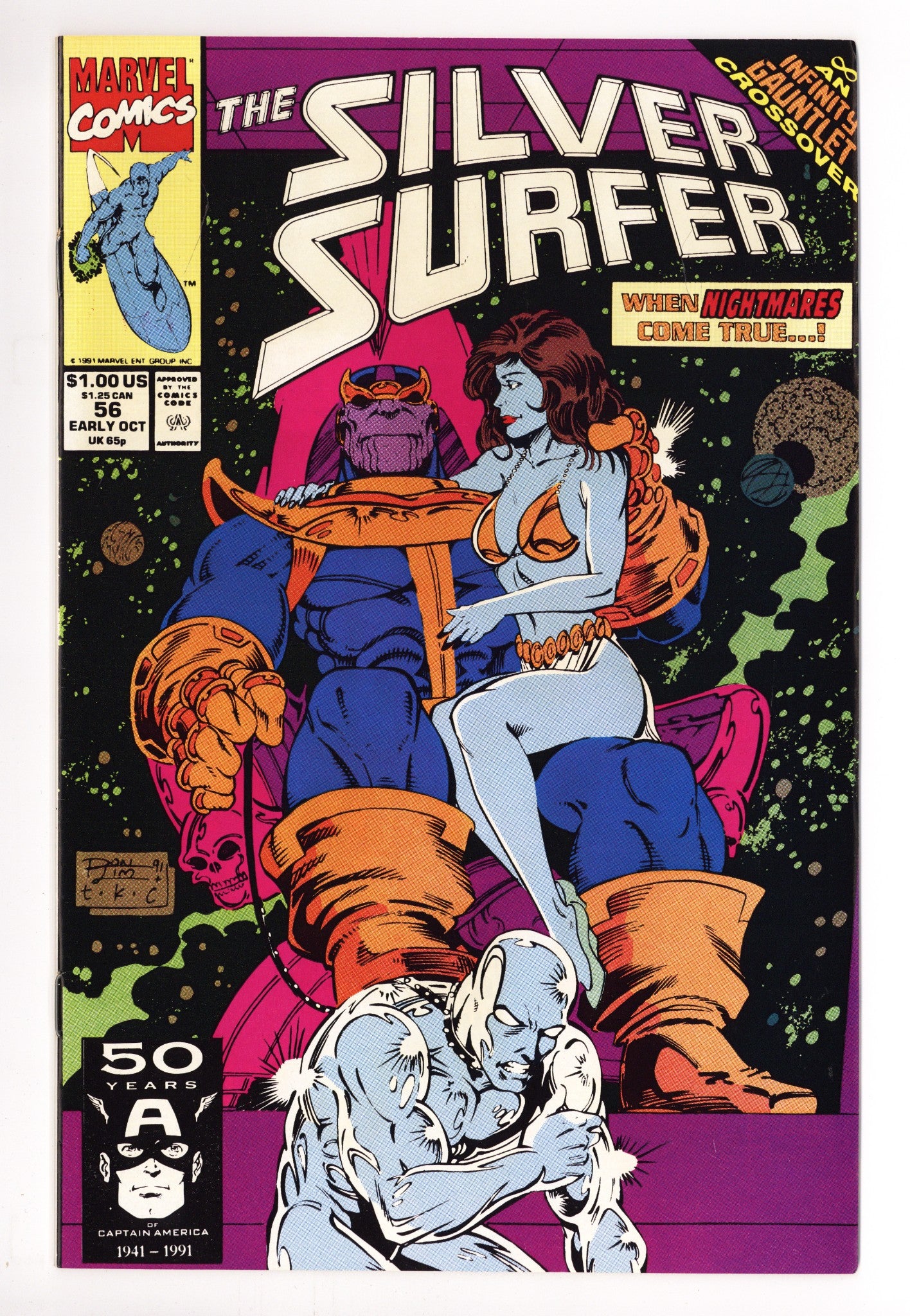 Silver Surfer Vol 3 56 Mid Grade (1991) 