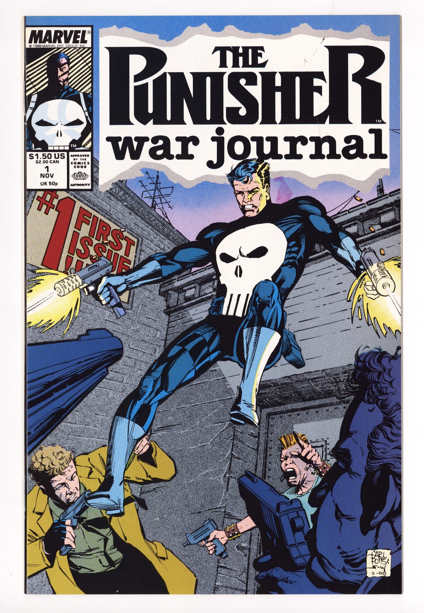The Punisher War Journal Vol 1 1 VF/NM (9.0) (1988) 