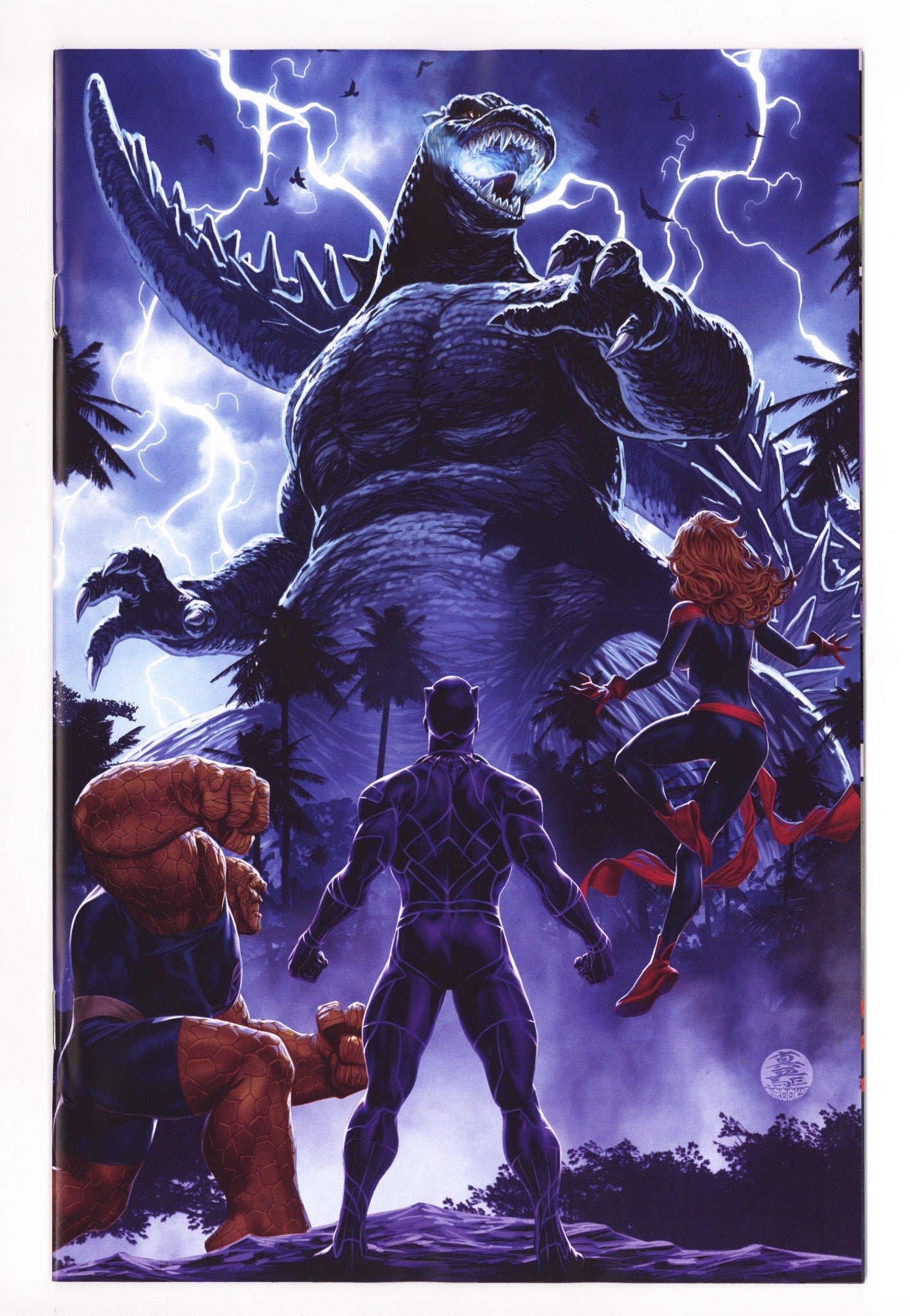 Godzilla Destroys The Marvel Universe  4 Brooks  Incentive NM-  (2025)