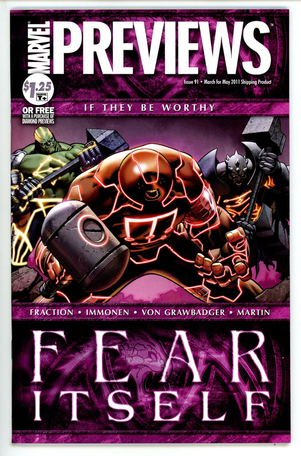 Marvel Previews Vol 1 91 High Grade (2011)