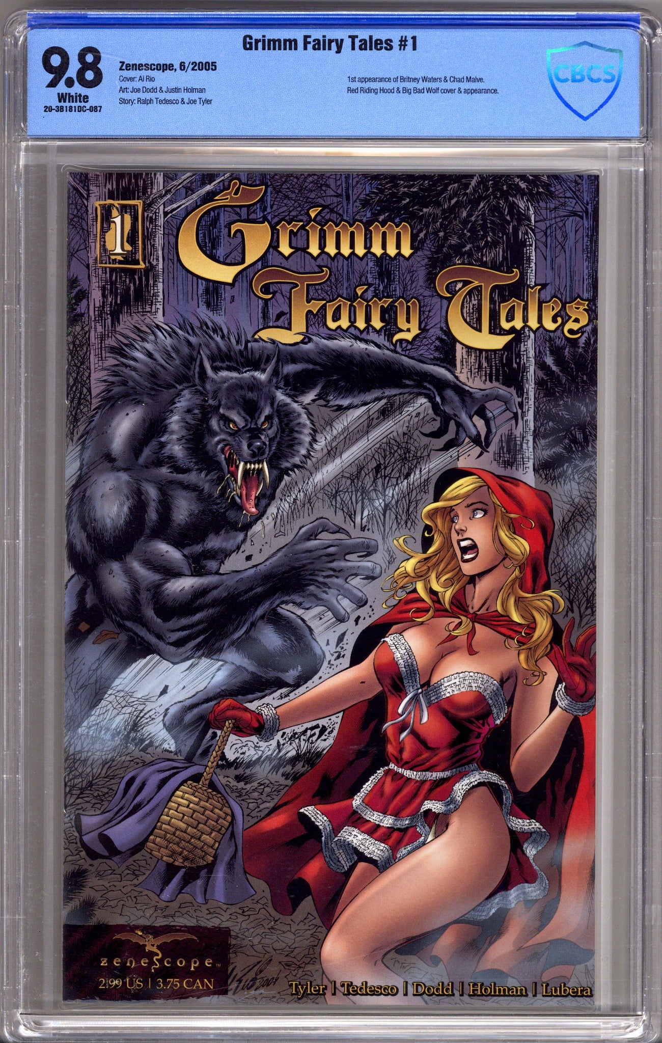 Grimm Fairy Tales Vol 1 1 CBCS 9.8 (NM/M) (2005) 
