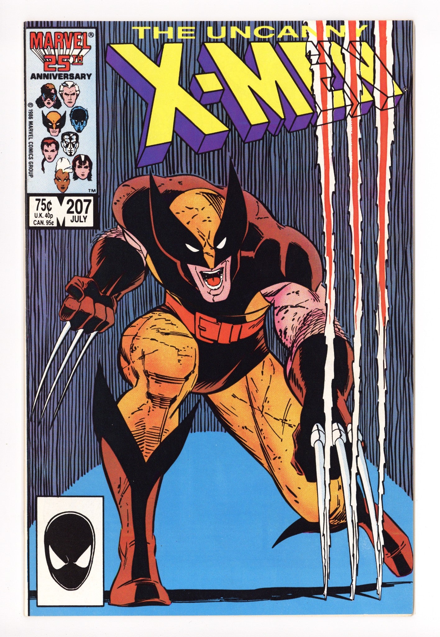 The Uncanny X-Men Vol 1 207 VF (8.0) (1986) 