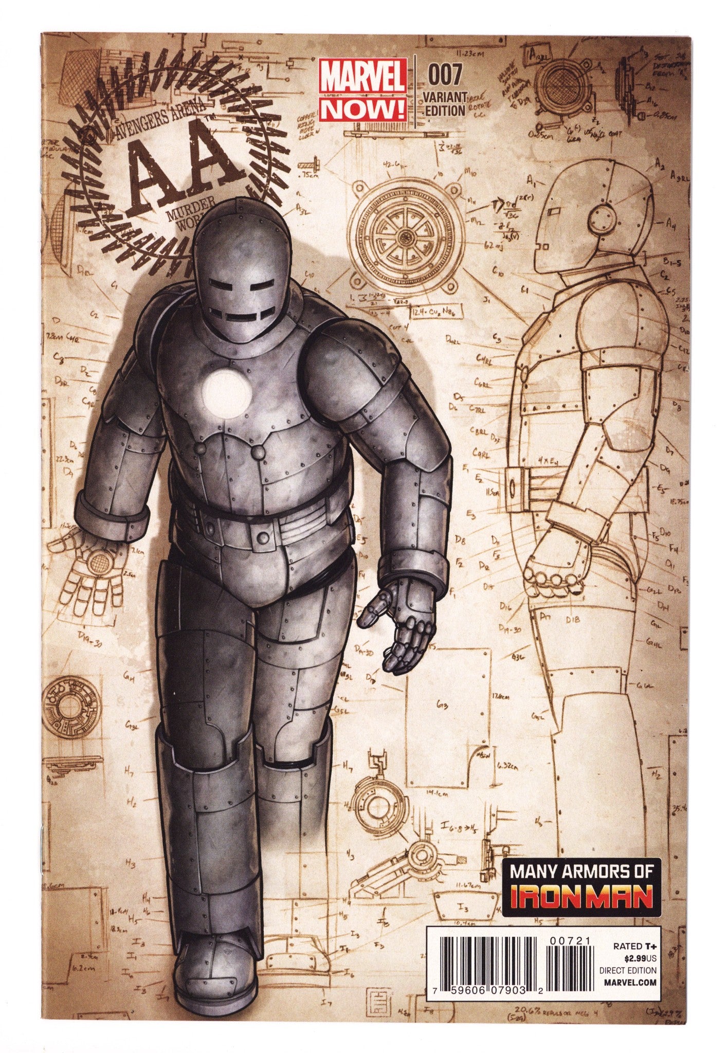 Avengers Arena 7 NM (9.4) (2013) Christopher Iron Man Incentive Variant 