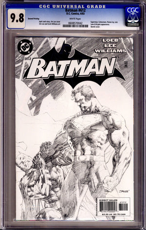 Batman Vol 1 612 CGC 9.8 (NM/M) (2003) Sketch 2nd Print