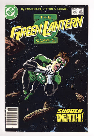 The Green Lantern Corps Vol 2 212 FN/VF (7.0) (1987) Canadian Price Variant