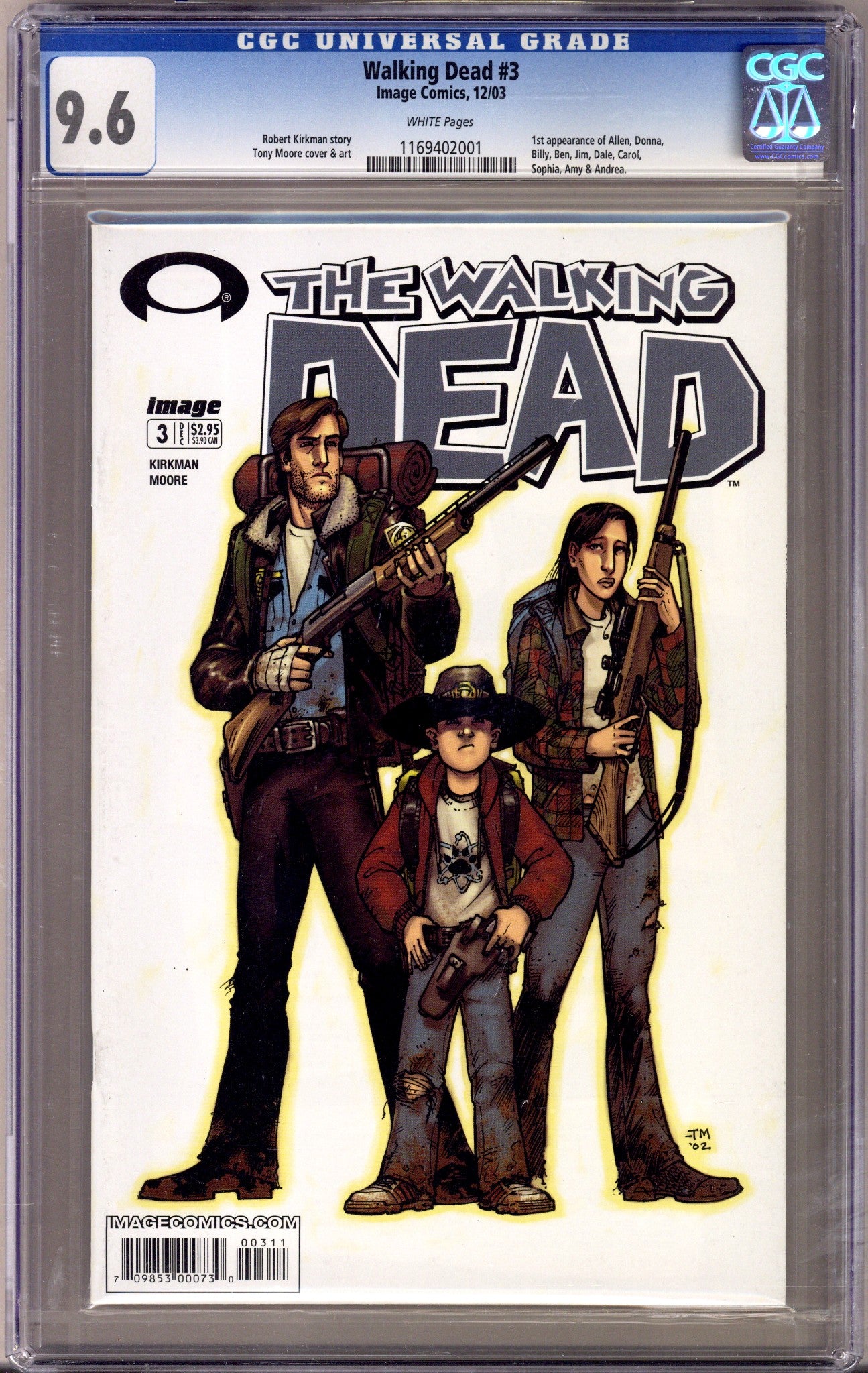 The Walking Dead 3 CGC 9.6 (NM+) (2003) 
