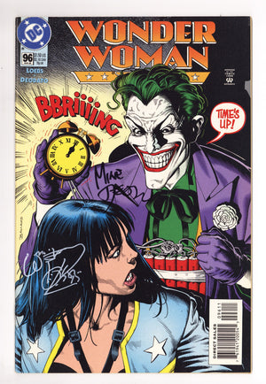 Wonder Woman Vol 2 96 VF+ (8.5) (1995) Signed x2 Cover Mike Deodato & William Messner-Loebs