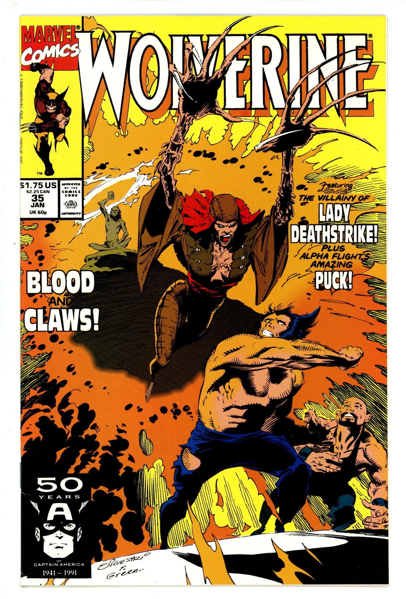 Wolverine Vol 2 35 NM- (9.2) (1991) 