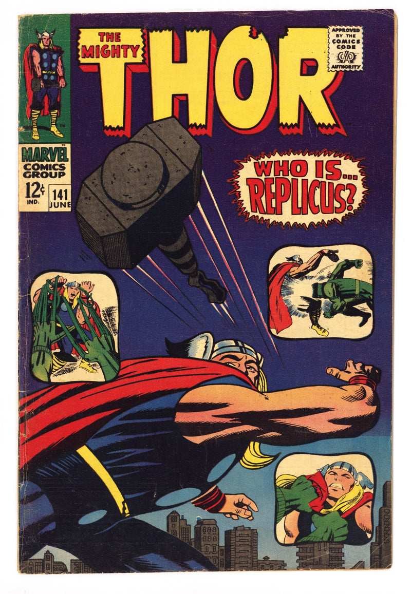 Thor Vol 1 141 FN- (5.5) Manufactured W/O Top Staple (1967) 