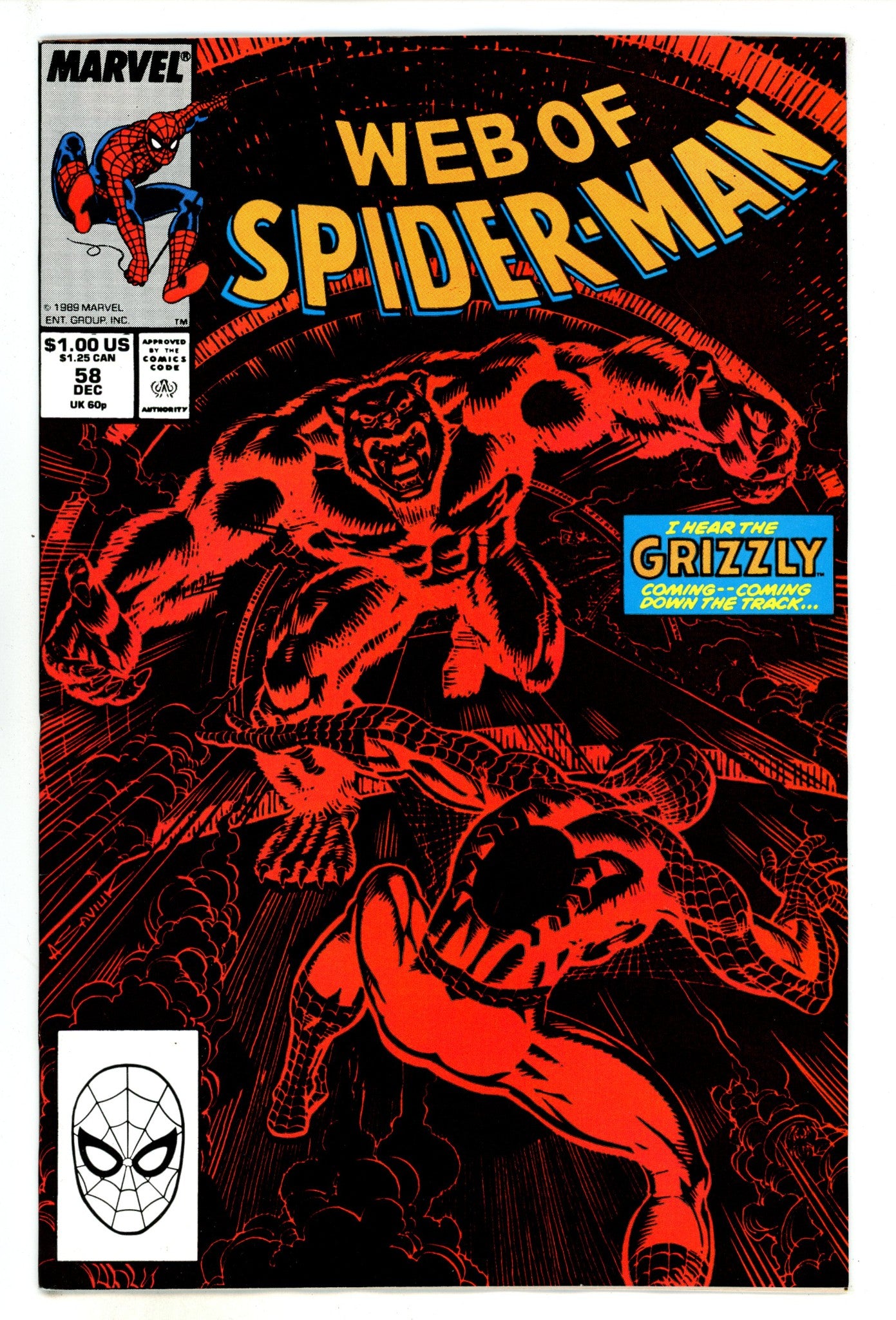 Web of Spider-Man Vol 1 58 Mid Grade (1989) 