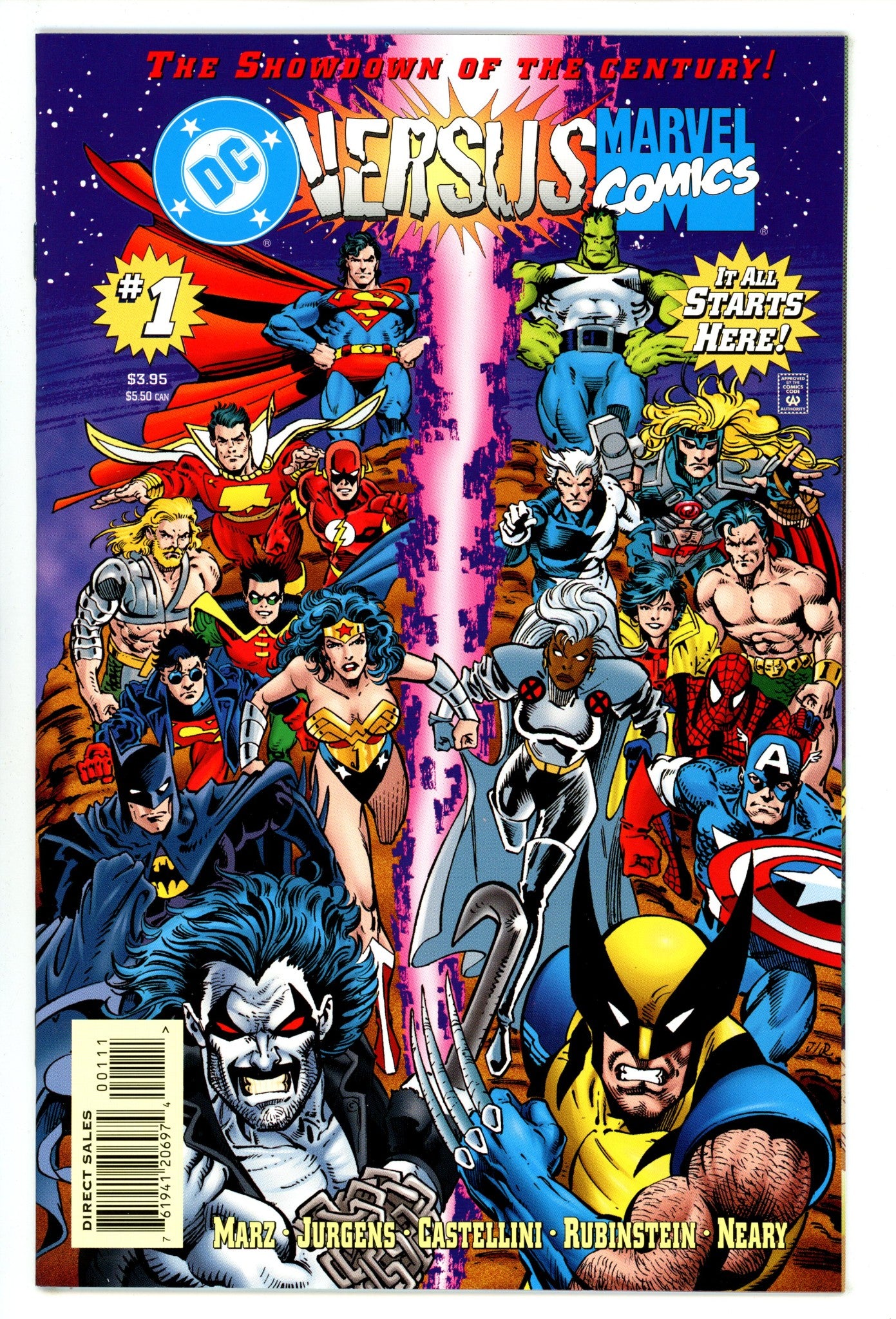 DC versus Marvel / Marvel versus DC 1 NM (9.4) (1996) 