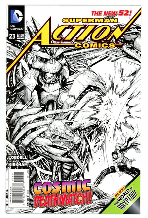 Action Comics Vol 2 23 High Grade (2013) Kirkham B&W Sketch Incentive Variant