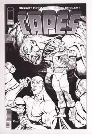 Invincible Universe Capes 2 Ottley B&W Incentive NM- (2025)