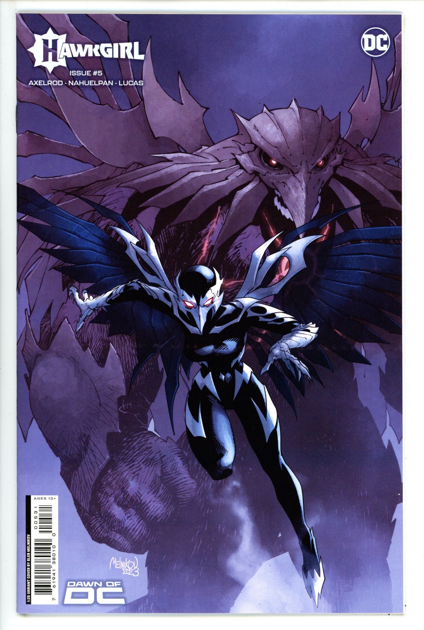 Hawkgirl Vol 2 5 Melnikov Incentive Variant NM+ (2023)