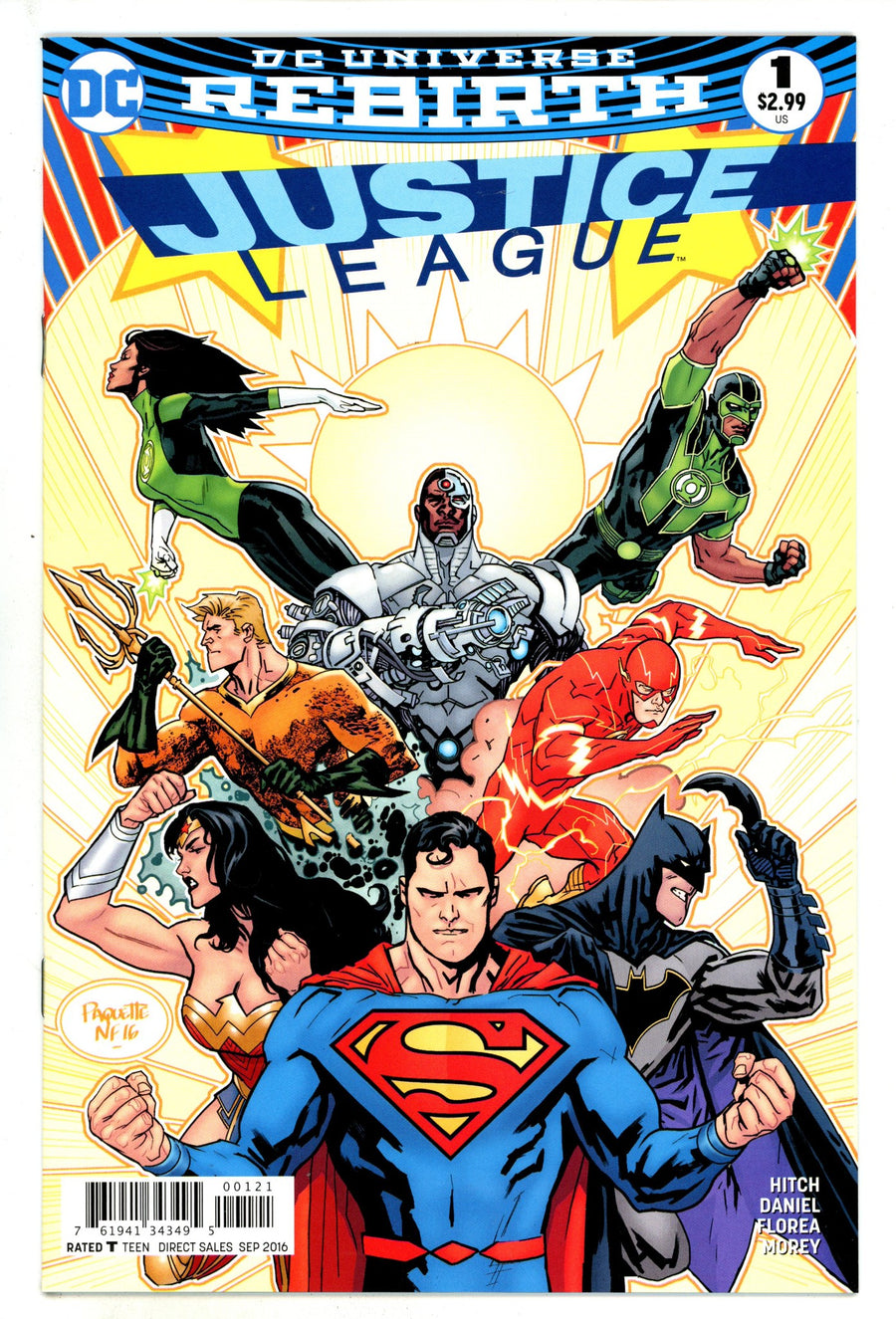 Justice League Vol 2 1 High Grade (2016) Paquette Variant 