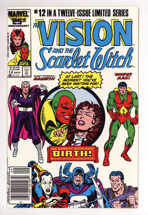 The Vision and the Scarlet Witch Vol 2 12 VF+ (8.5) (1986) Newsstand