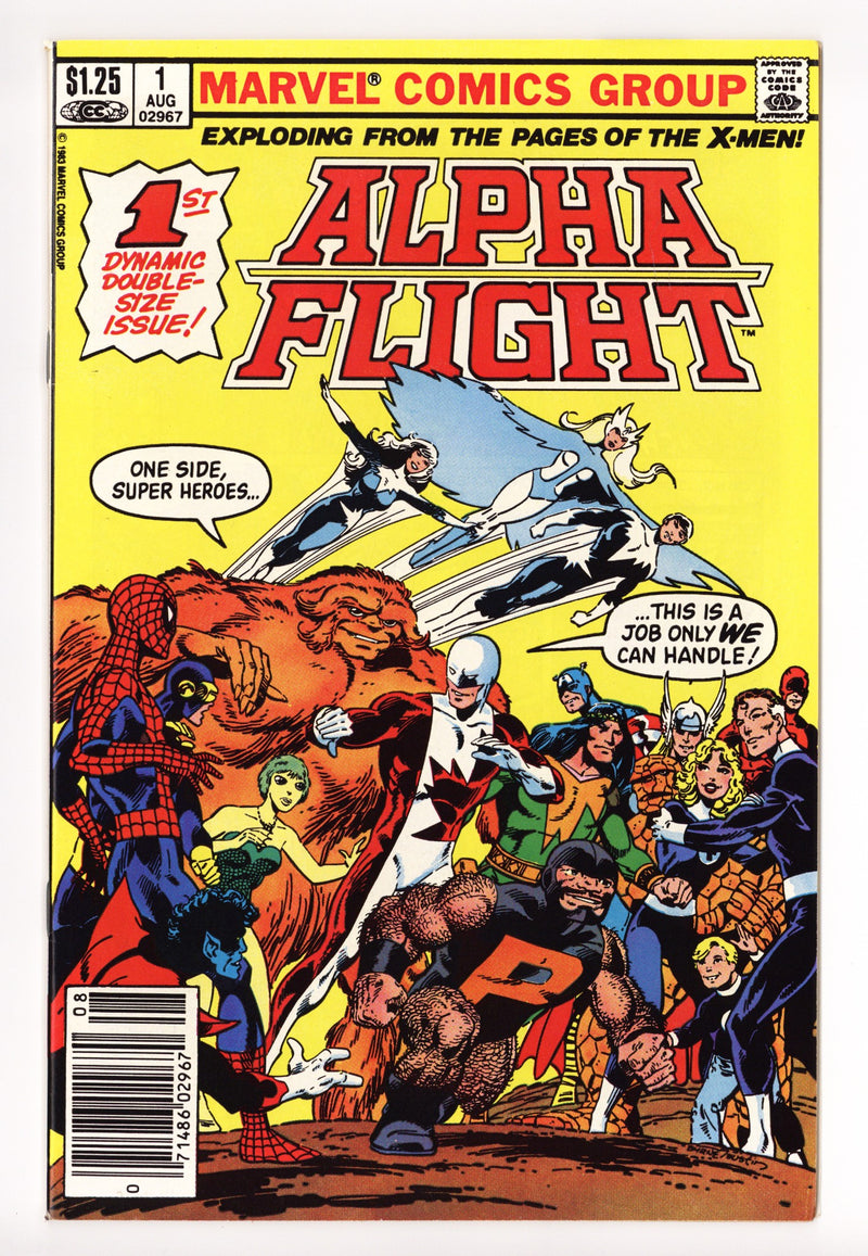 Alpha Flight Vol 1 1 VF- (7.5) (1983) Canadian Price Variant 