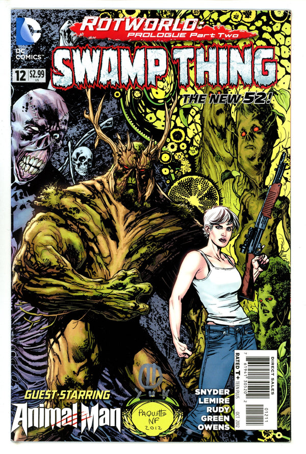 Swamp Thing Vol 5 12 Signed Marco Rudy (2012)