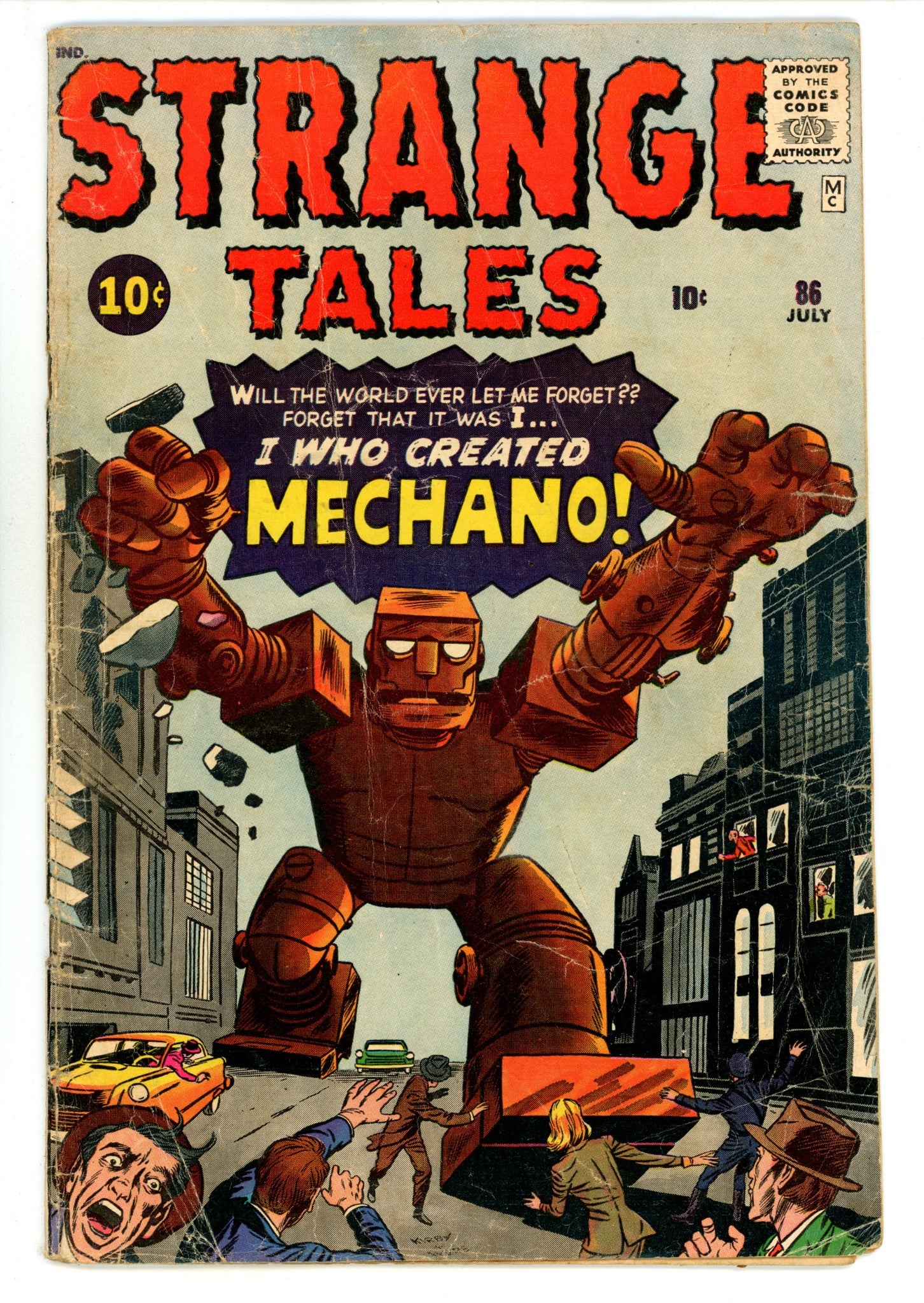 Strange Tales Vol 1 86 GD/VG (3.0) (1961) 