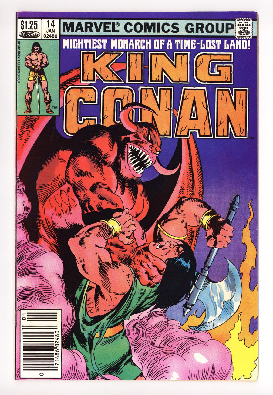 King Conan 14 Mid Grade (1983) Canadian Price Variant 