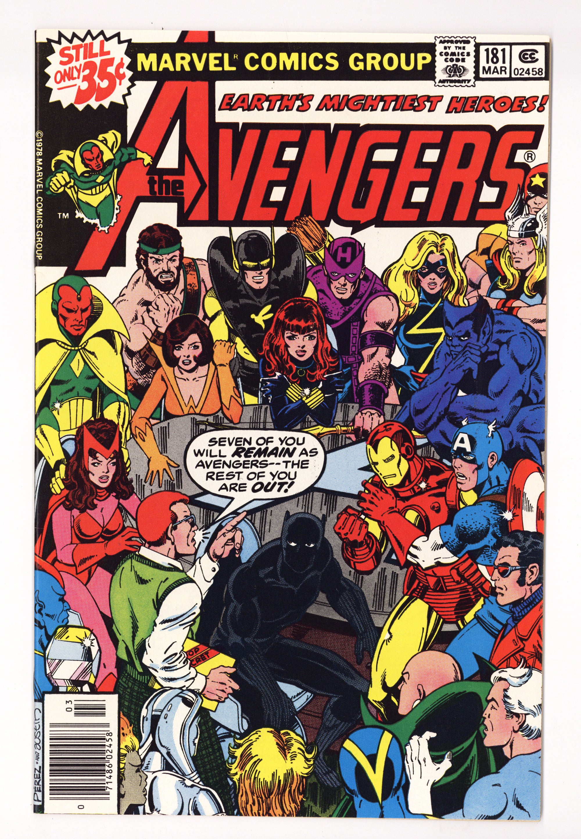The Avengers Vol 1 181  VF/NM (9.0)   (1979)        