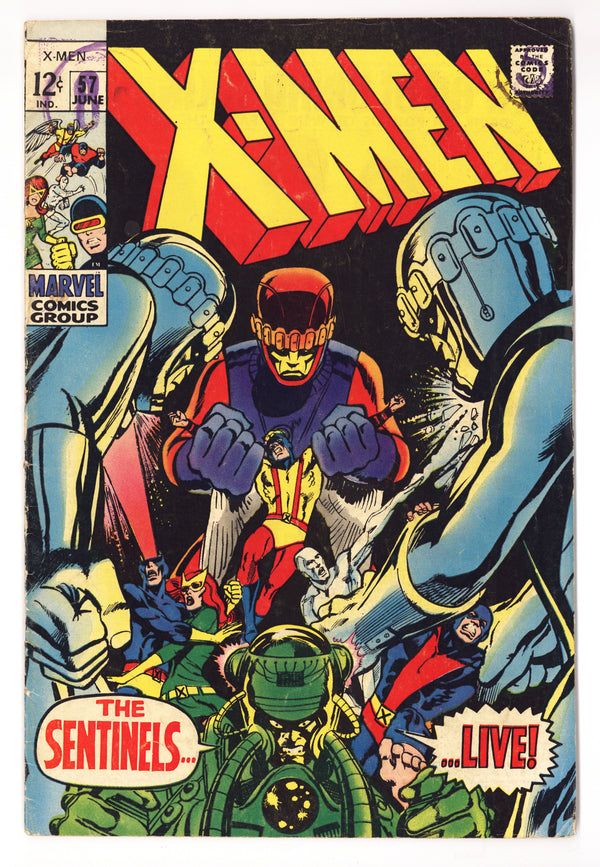 The X-Men Vol 1 57  VG+ (4.5)   (1969)