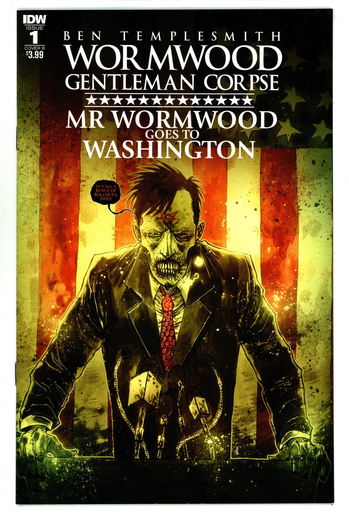 Wormwood: Gentleman Corpse: Mr Wormwood Goes to Washington   1  High Grade   (2017) Templesmith     Variant  