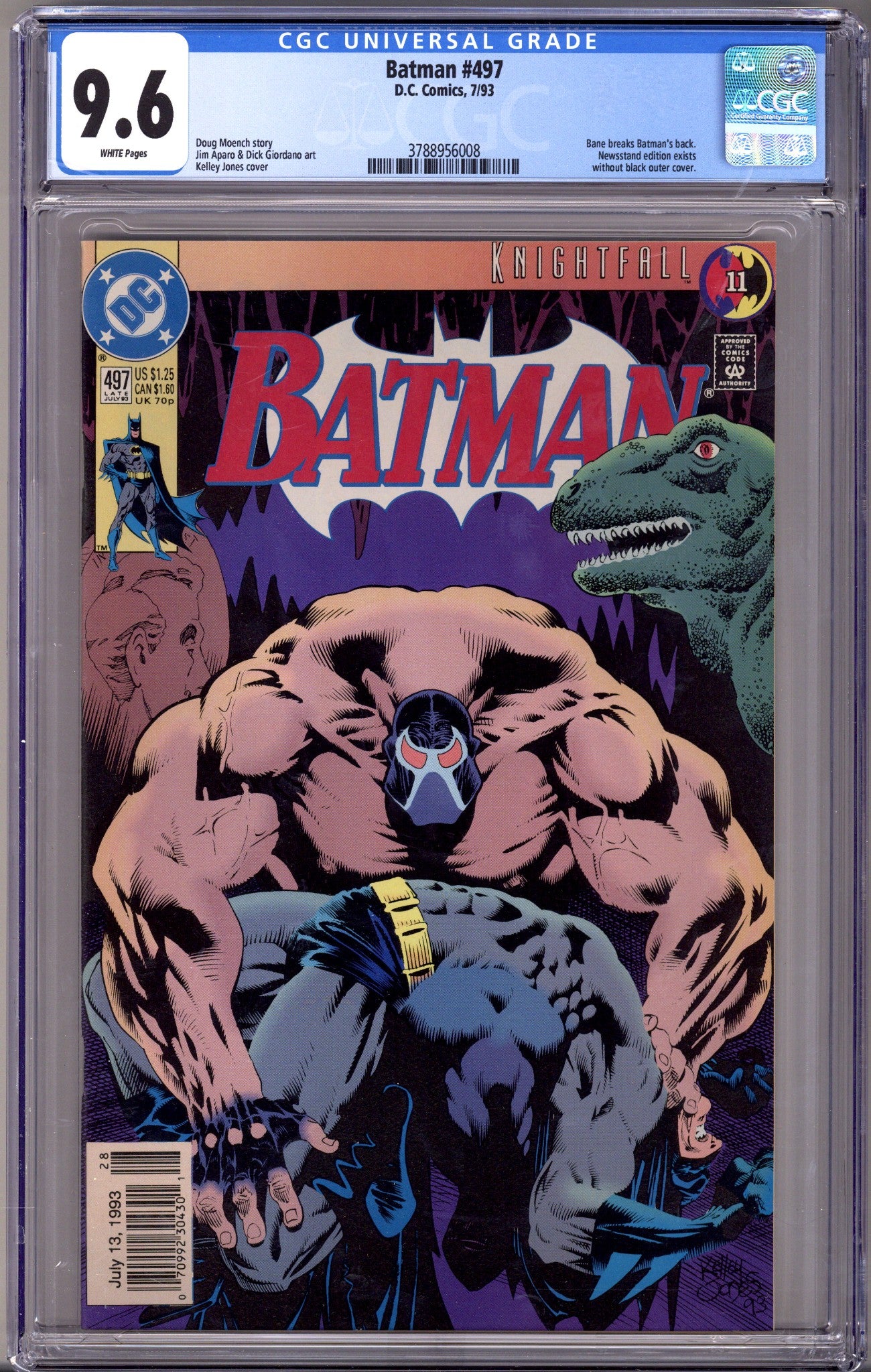 Batman Vol 1 497 CGC 9.6 (NM+)   (1993)     Newsstand  