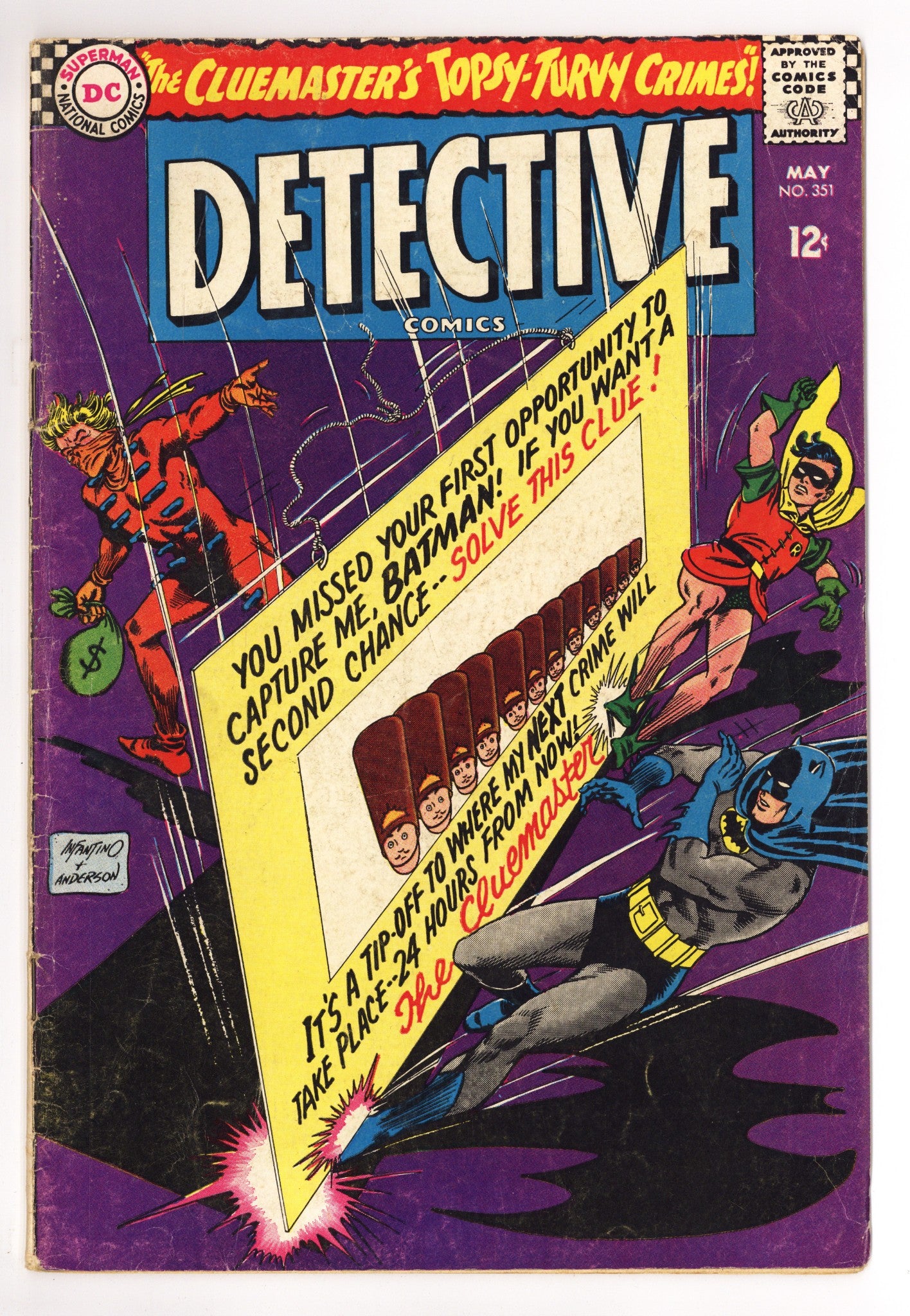 Detective Comics Vol 1 351 VG- (3.5) (1966) 