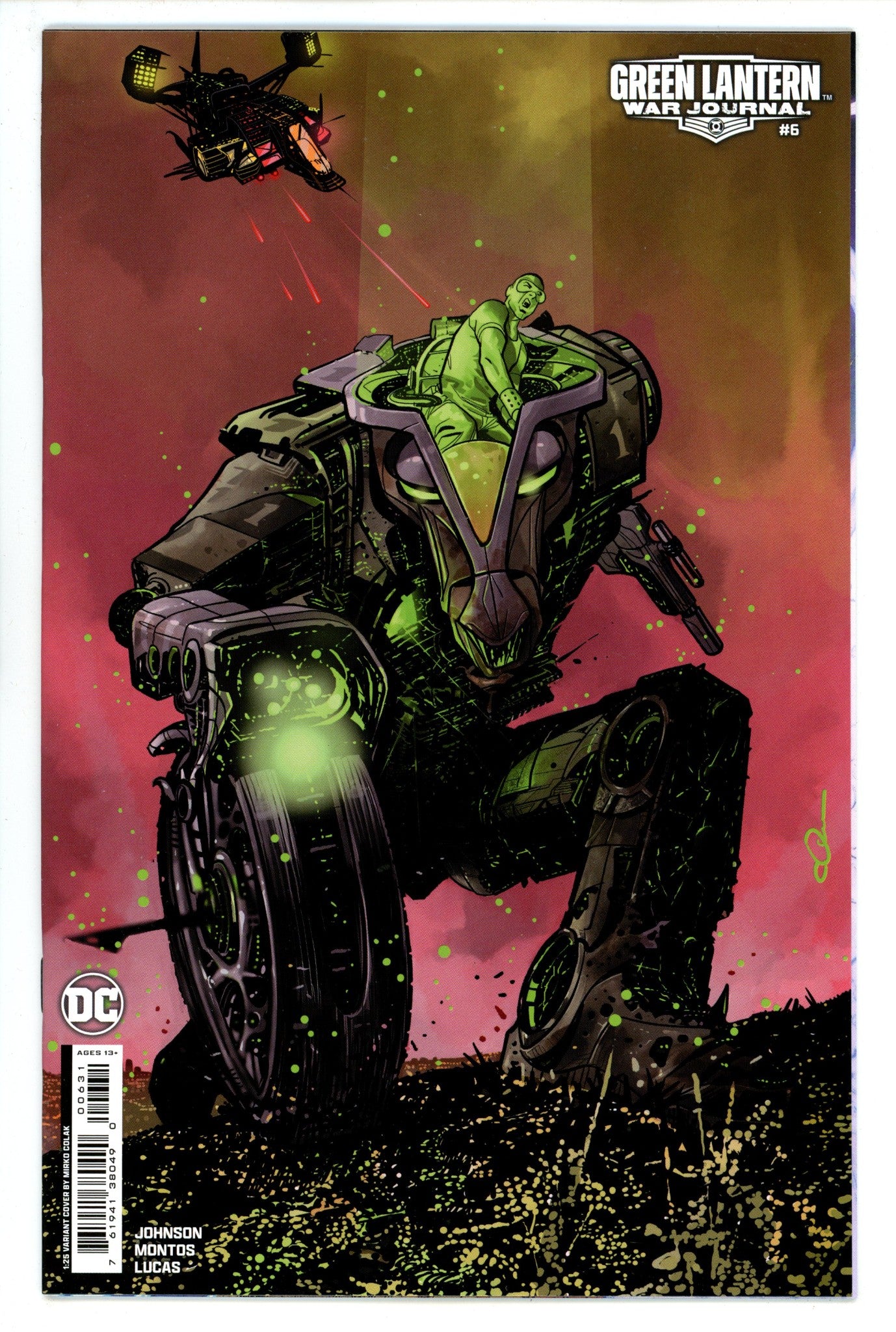 Green Lantern War Journal 6 Colak Incentive Variant NM- (2024)