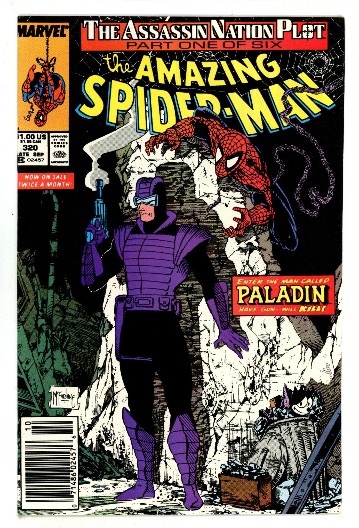 The Amazing Spider-Man Vol 1 320 VF- (7.5) (1989) Newsstand 