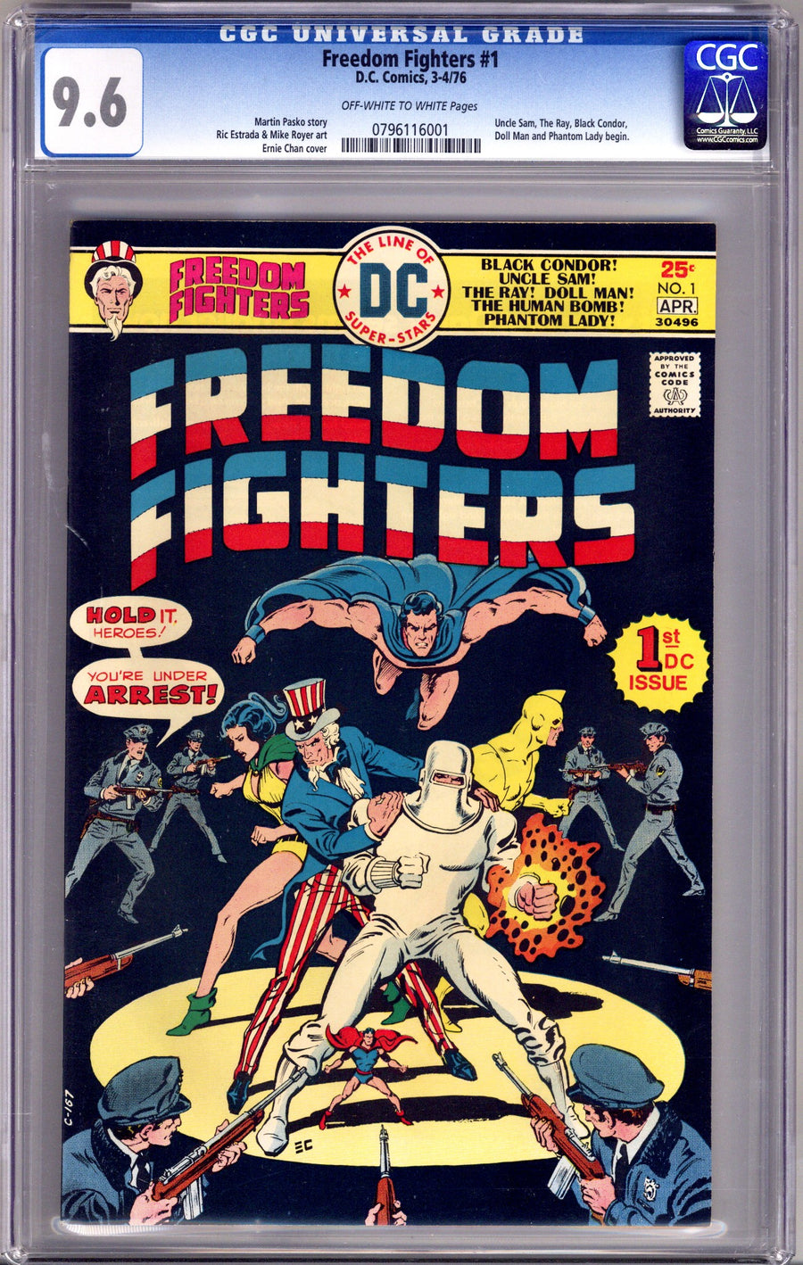 Freedom Fighters Vol 1 1 CGC 9.6 (NM+) (1976) 