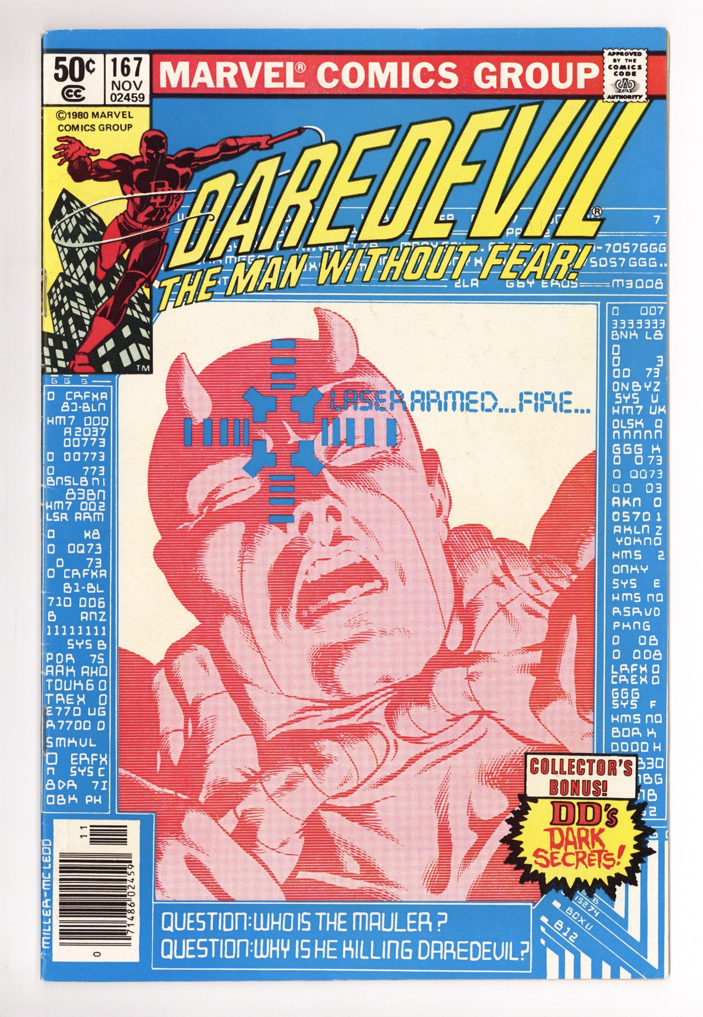 Daredevil Vol 1 167 FN (6.0) (1980) Newsstand 