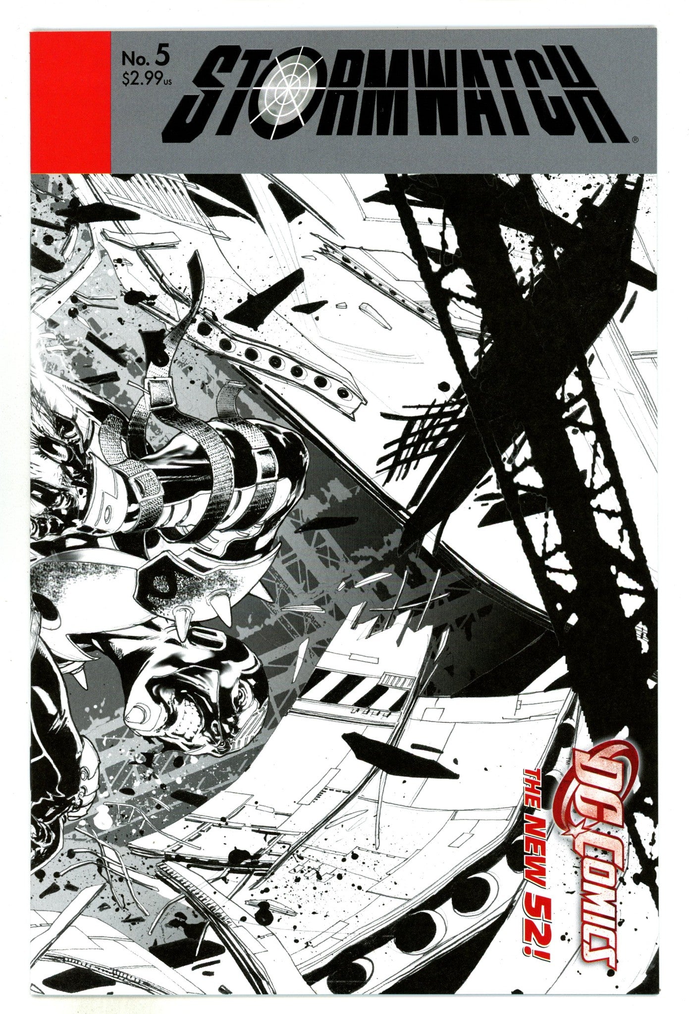 Stormwatch Vol 3 5 High Grade (2012) B&W Incentive Variant 