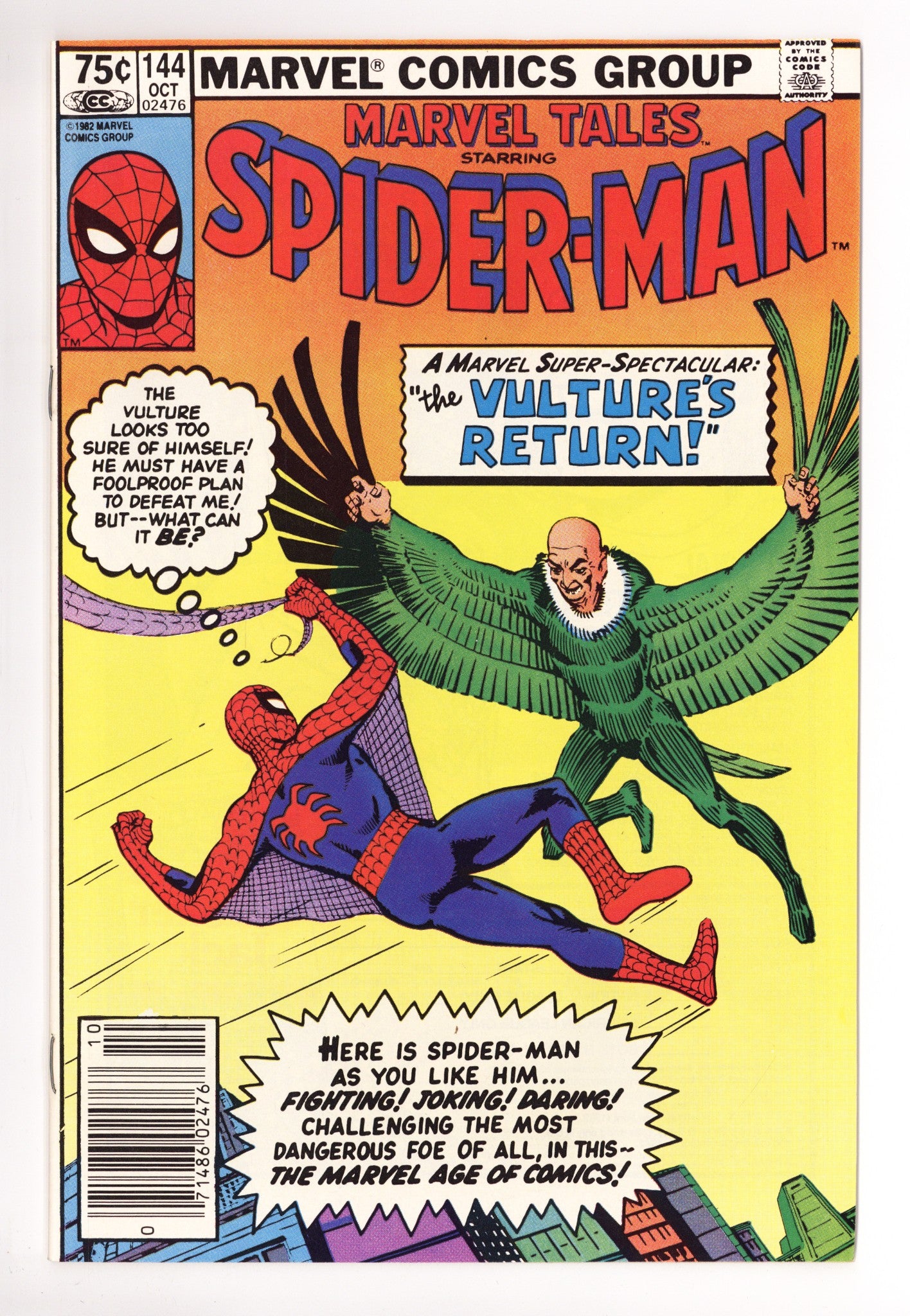 Marvel Tales Vol 2 144 VF (8.0) (1982) Canadian Price Variant 