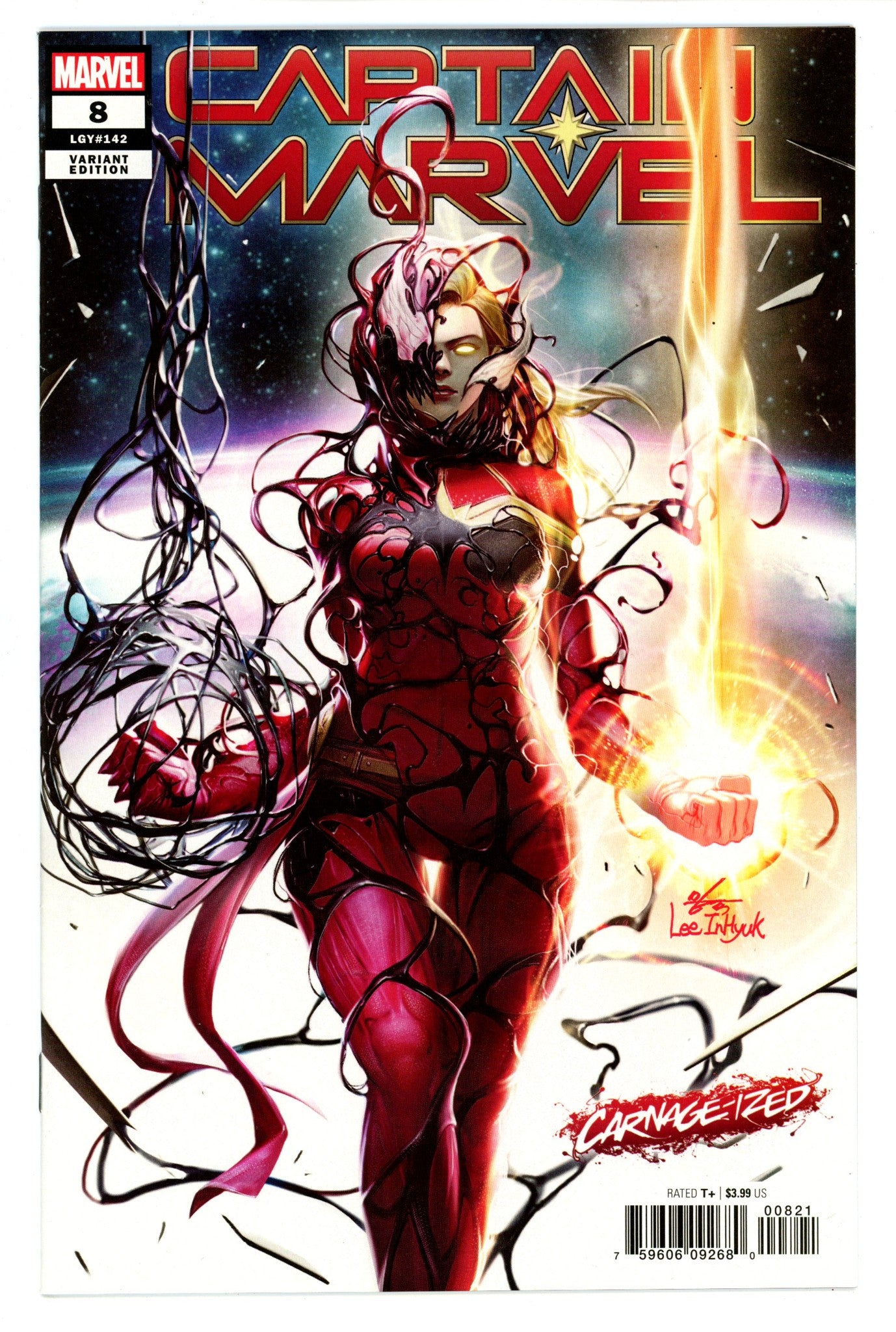Captain Marvel Vol 11 8 (142) High Grade (2019) Lee Variant 