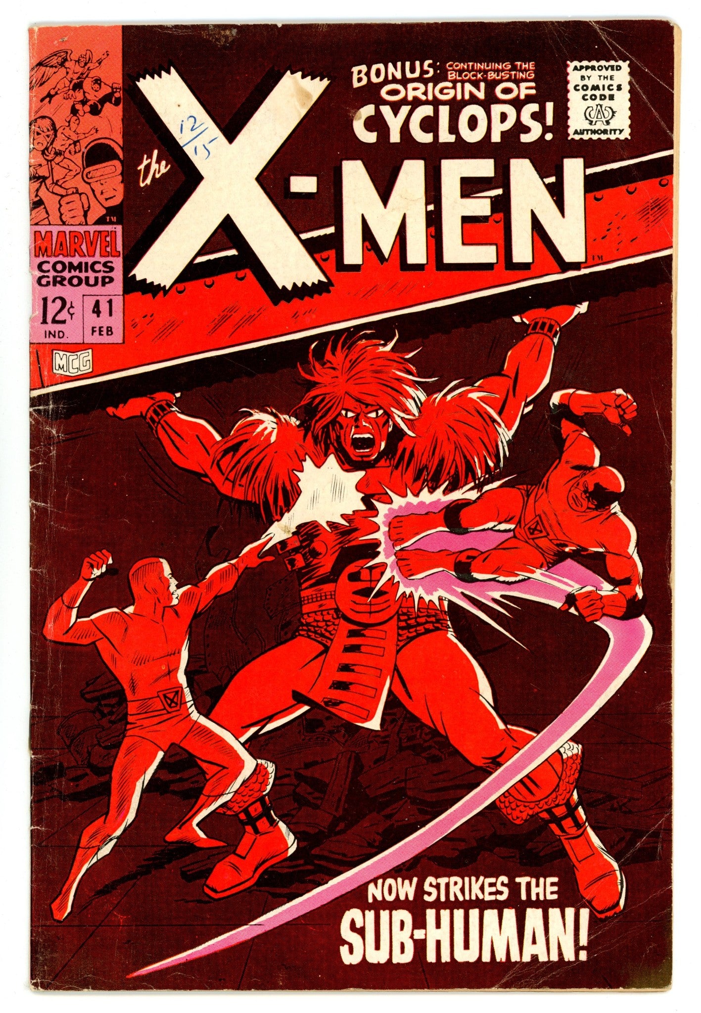 The X-Men Vol 1 41 VG+ (4.5) (1968) 