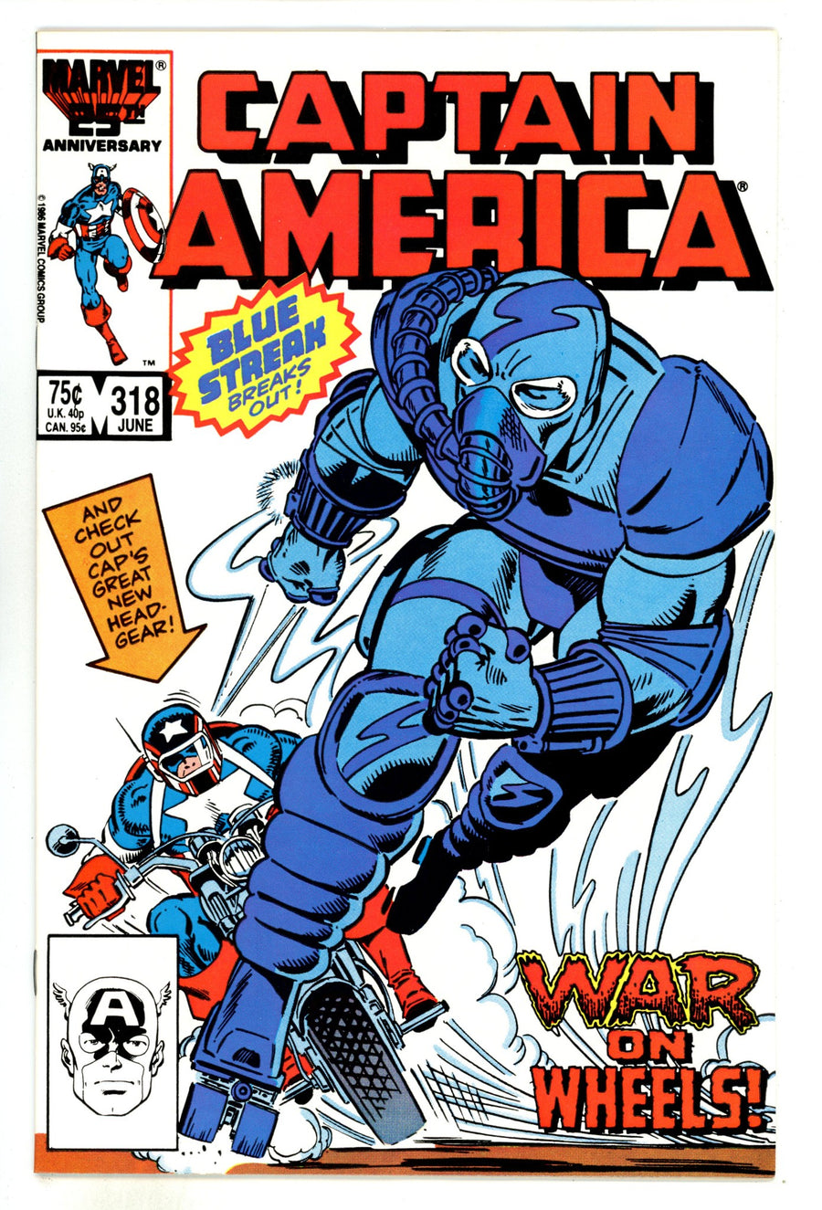 Captain America Vol 1 318  VF/NM (9.0) Double Cover  (1986)  