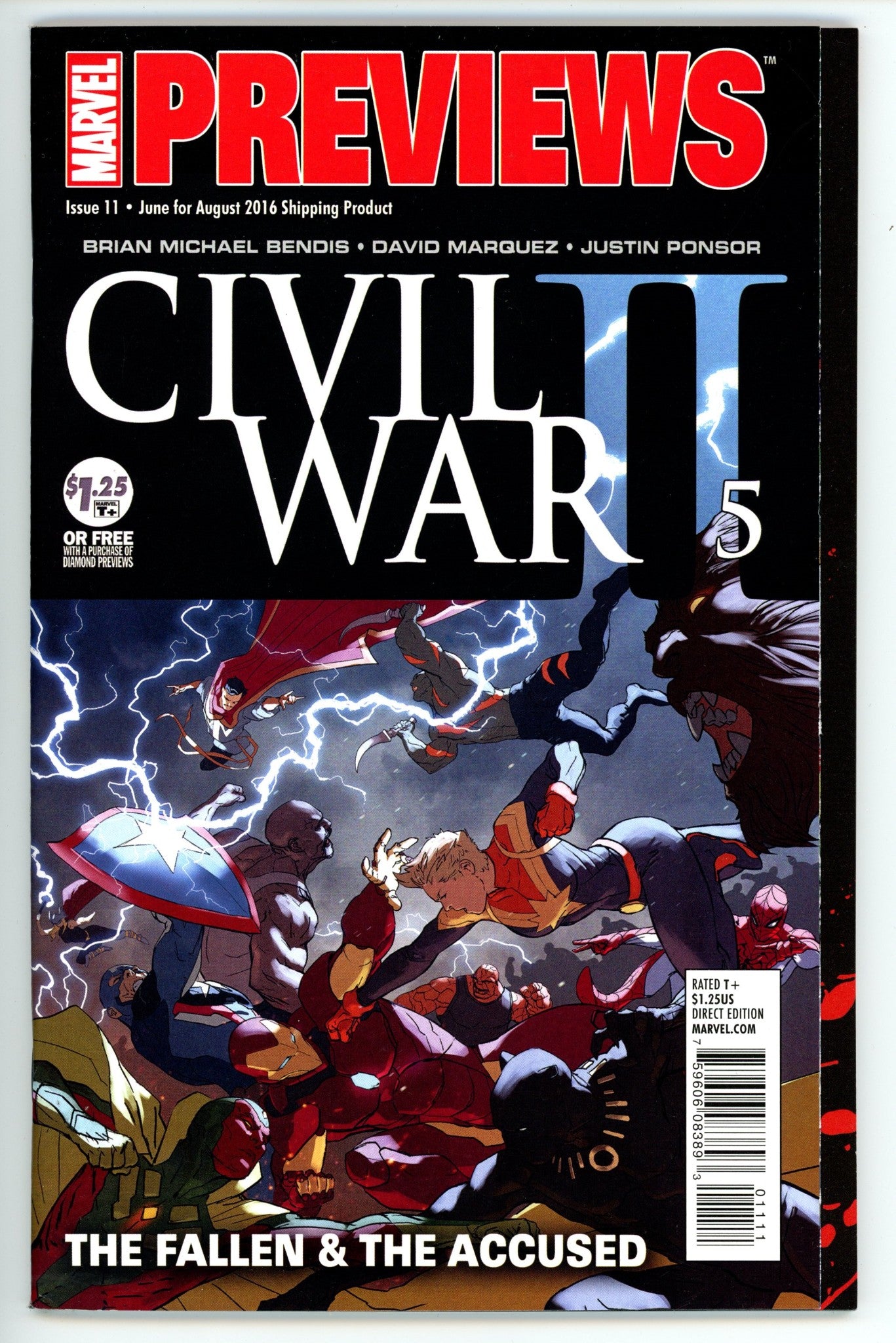 Marvel Previews Vol 3 11 High Grade (2016) 