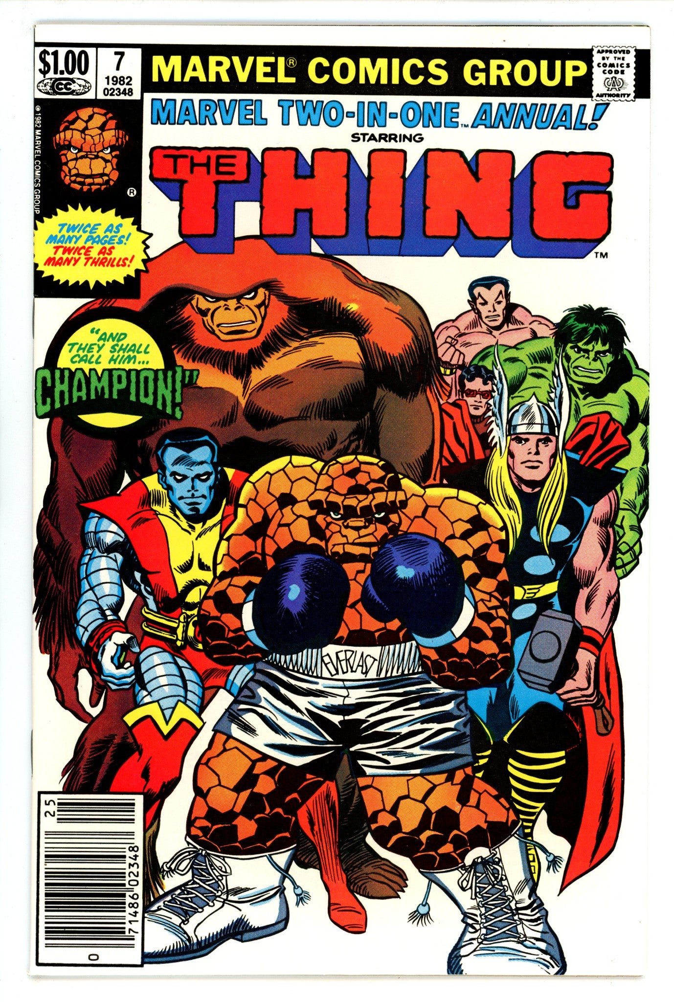 Marvel Two-in-One Annual Vol 1 7 VF+ (8.5) (1982) 