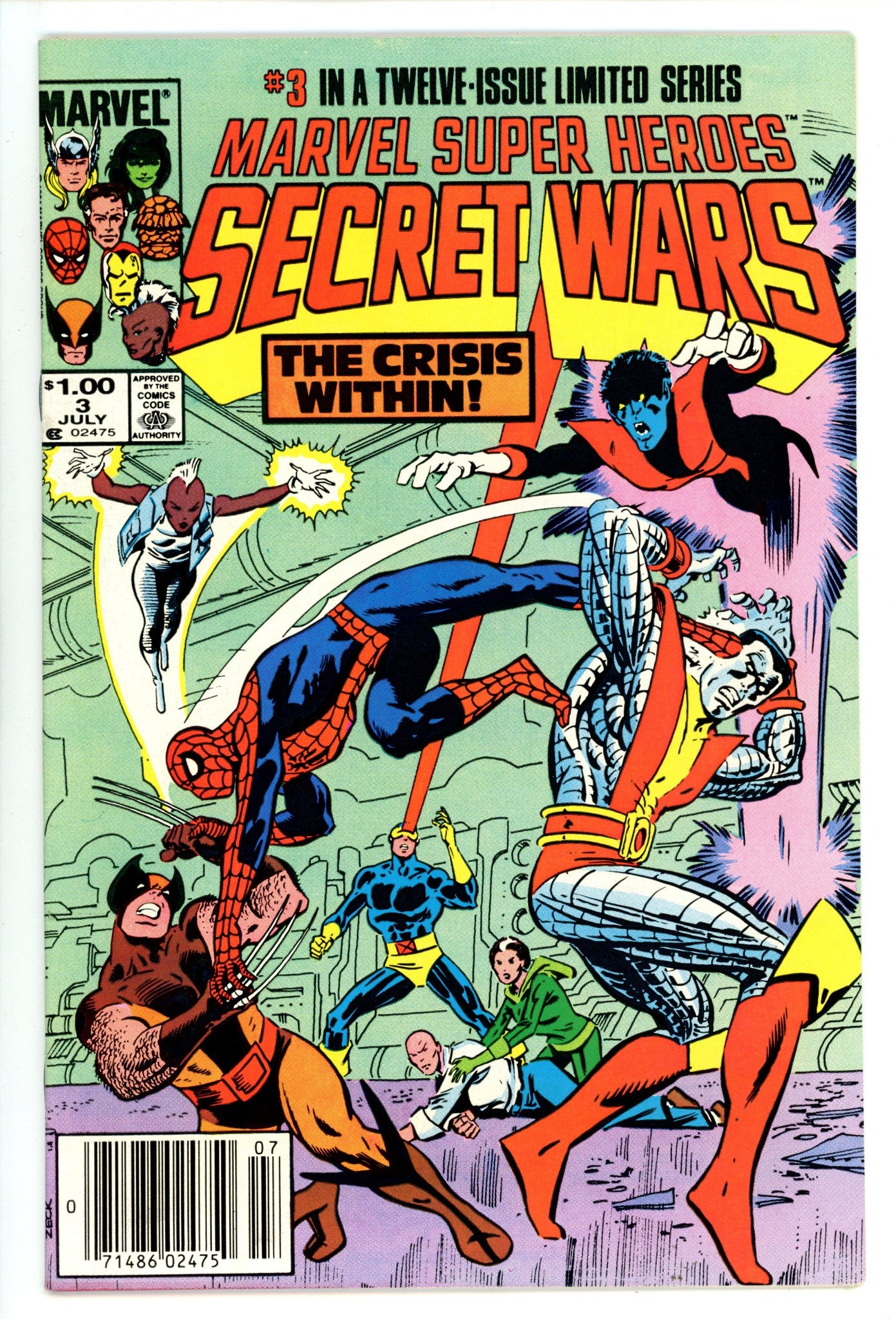 Marvel Super-Heroes Secret Wars   3  VF (8.0)   (1984)     Canadian Price Variant  
