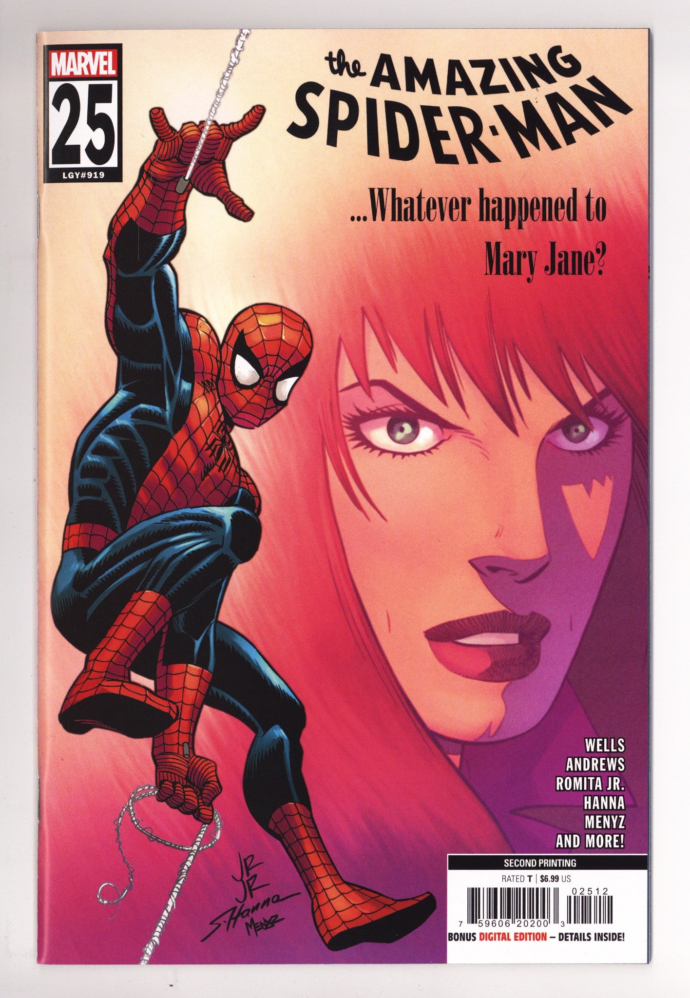 The Amazing Spider-Man Vol 6 25 (919) High Grade (2023) 2nd Print 